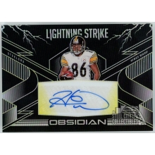 Hines Ward 2020 Panini Obsidian Lightning Strike Autograph Card #LS29 09/10