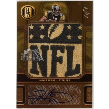 Hines Ward 2024 Panini Gold Standard NFL Shield Logo Autograph Card #GSS-HWD 1/1