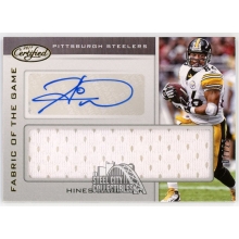 Hines Ward 2017 Panini Certified Fabric Patch Autograph Card #FGS-HW 07/25
