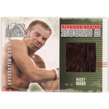 Micky Ward 2011 ITG Ringside Boxing Silver Trunks Card #AM-47 (Black)