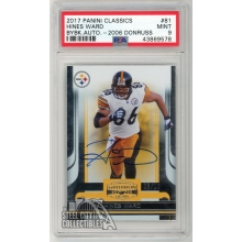 Hines Ward 2017 Panini Classics Buy Back 2006 Donruss Auto Card #81 PSA 9 08/10