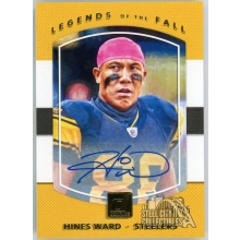 Hines Ward 2017 Panini Donruss Legends Of The Fall Autograph Card #5 06/25