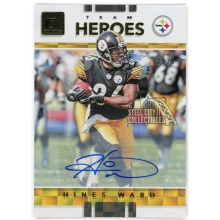 Hines Ward 2017 Panini Donruss Team Heroes Autograph Card #11 12/25