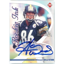 Hines Ward 1998 Collector's Edge Rookie Ink Autograph Card (Error On Back)