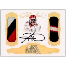 Hines Ward 2017 Panini Flawless Collegiate Holo Gold Dual Patch Auto Card 05/10