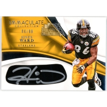 Hines Ward 2017 Panini Immaculate Eye Black Autograph Card #EY-HW 86/99