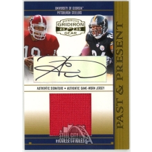 Hines Ward 2005 Donruss Gridiron Gear Past & Present Patch Auto Card #PP9 09/50