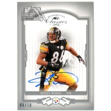 Hines Ward 2017 Panini Buy Back 2004 Donruss Classics Autograph Card #77 06/10