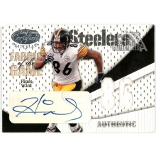Hines Ward 2004 Donruss Leaf Certified Fabric Dual Patch Auto Card #FG-42 84/86
