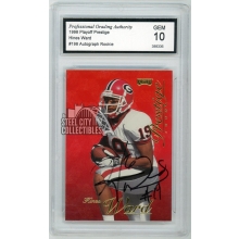 Hines Ward 1998 Playoff Prestige Rookie Autograph Card #198 PGA Gem 10