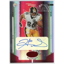 Hines Ward 2004 Donruss Leaf Certified Mirror Red Autograph Card #98 43/49