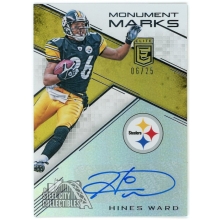 Hines Ward 2016 Panini Donruss Elite Monument Marks Autograph Card #MM-HW 06/25