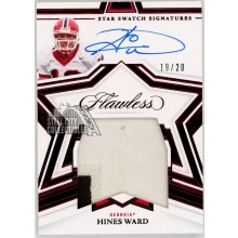 Hines Ward 2022 Panini Flawless Collegiate Star Swatch Patch Auto Card 19/20
