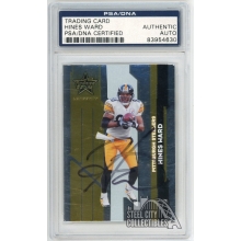 Hines Ward 2006 Donruss Leaf Rookies & Stars Longevity Autograph Card PSA/DNA