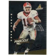 Hines Ward 1998 Pinnacle Rookie Autograph Card # 1 Of 500