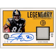 Hines Ward 2017 Panini Encased Legendary Patch Autograph Card #LS-HWD 1/5