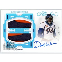 DeMarcus Ware 2022 Panini Flawless Dual Nike Patch Autograph Card #DPA-DW 1/1