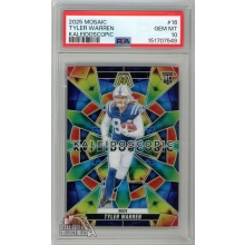 Tyler Warren 2025 Panini Mosaic Kaleidoscopic Rookie Card #16 PSA 10