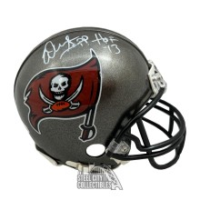 Warren Sapp HOF 13 Autographed Tampa Bay 97-16 Throwback Mini Helmet - BAS
