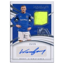 Wayne Rooney 2021 Panini Immaculate Boots Signatures Autograph Relic Card #BS-WR 15/15
