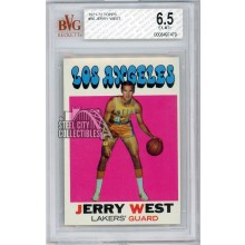 Jerry West 1971-72 Topps Basketball Card #50 BVG 6.5 (Chipped Edge)