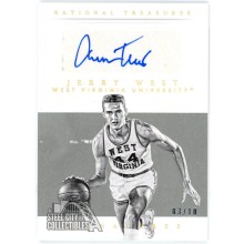Jerry West 2014-15 Panini National Treasures Holo Gold Autograph Card #88 03/10