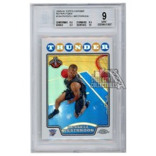 Russell Westbrook 2008-09 Topps Chrome Refractors Rookie Card #184 BGS 9 Mint