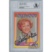 Betty White 1991 Hollywood Walk Of Fame Autograph Card #148 BAS Authentic