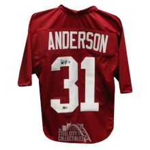 Will Anderson Jr Autographed Alabama Custom Maroon Football Jersey - BAS