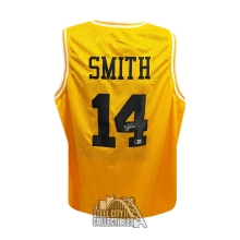 Will Smith Autographed Bel-Air Academy Custom Gold Basketball Jersey - BAS