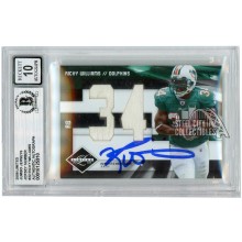 Ricky Williams 2009 Panini Limited Jumbo Jersey Number Autograph /50 BAS 10