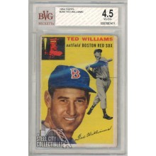 Ted Williams 1954 Topps Card #250 BVG 4.5 VG-EX+