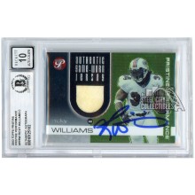 Ricky Williams 2003 Topps Pristine Performances Jersey Autograph #PP-RW BAS 10