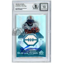 Ricky Williams 2004 UD Reflections Offensive Threads Jersey Autograph /99 BAS 10