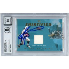 Ricky Williams 2003 Fleer Focus Shirtified Jersey Autograph /175 BAS 10