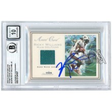Ricky Williams 2003 Fleer Showcase Avant Card Jersey Autograph /999 BAS 10