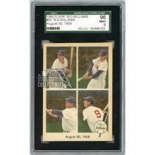 Ted Williams 1959 Fleer Ted Williams August 30, 1958 Card #65 SGC 9