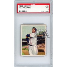 Ted Williams 1950 Bowman Baseball Card #98 PSA 3