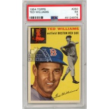 Ted Williams 1954 Topps Baseball Card #250 PSA 5
