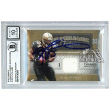 Ricky Williams 2010 Classics Flashback Fabrics Jersey Autograph /200 BAS 10
