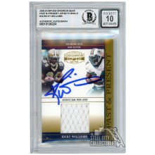 Ricky Williams 2005 Gridiron Gear Past & Present Jersey Autograph /150 BAS 10