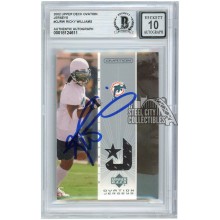Ricky Williams 2002 Upper Deck Ovation Jersey Autograph BAS 10