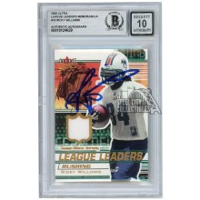 Ricky Williams 2002 Fleer Ultra League Leaders Jersey Autograph BAS 10