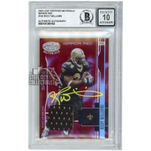 Ricky Williams 2003 Certified Mirror Red Jersey Autograph /150 BAS 10 (Yellow)