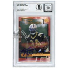 Ricky Williams 1999 Upper Deck Rookie Autograph Card #241 BAS 10