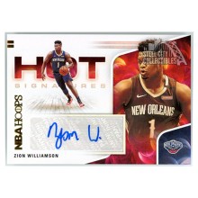 Zion Williamson 2020-21 Panini Hoops Hot Signatures Autograph Card #HS-ZWL