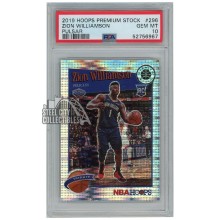 Zion Williamson 2019-20 Panini Hoops Premium Stock Pulsar Rookie Card #296 PSA 10