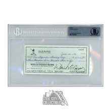 Willie McCovey Autographed Check - BAS