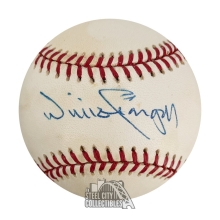Willie Stargell Autographed ONL Coleman Baseball W/ Mild Toning Spots - JSA