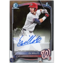 Eli Willits 2025 Bowman Draft 1st Chrome Autograph Card #CPA-EW (Corner)